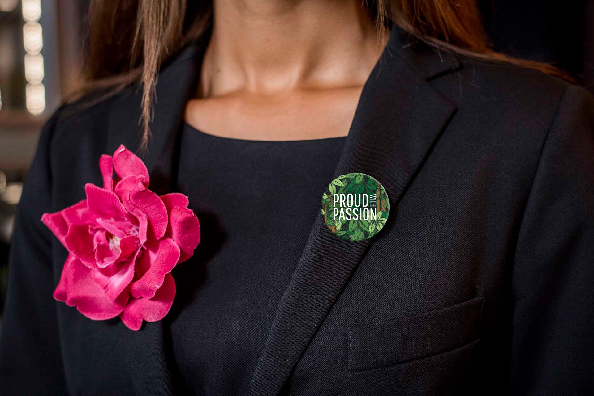 Proud with passion pin