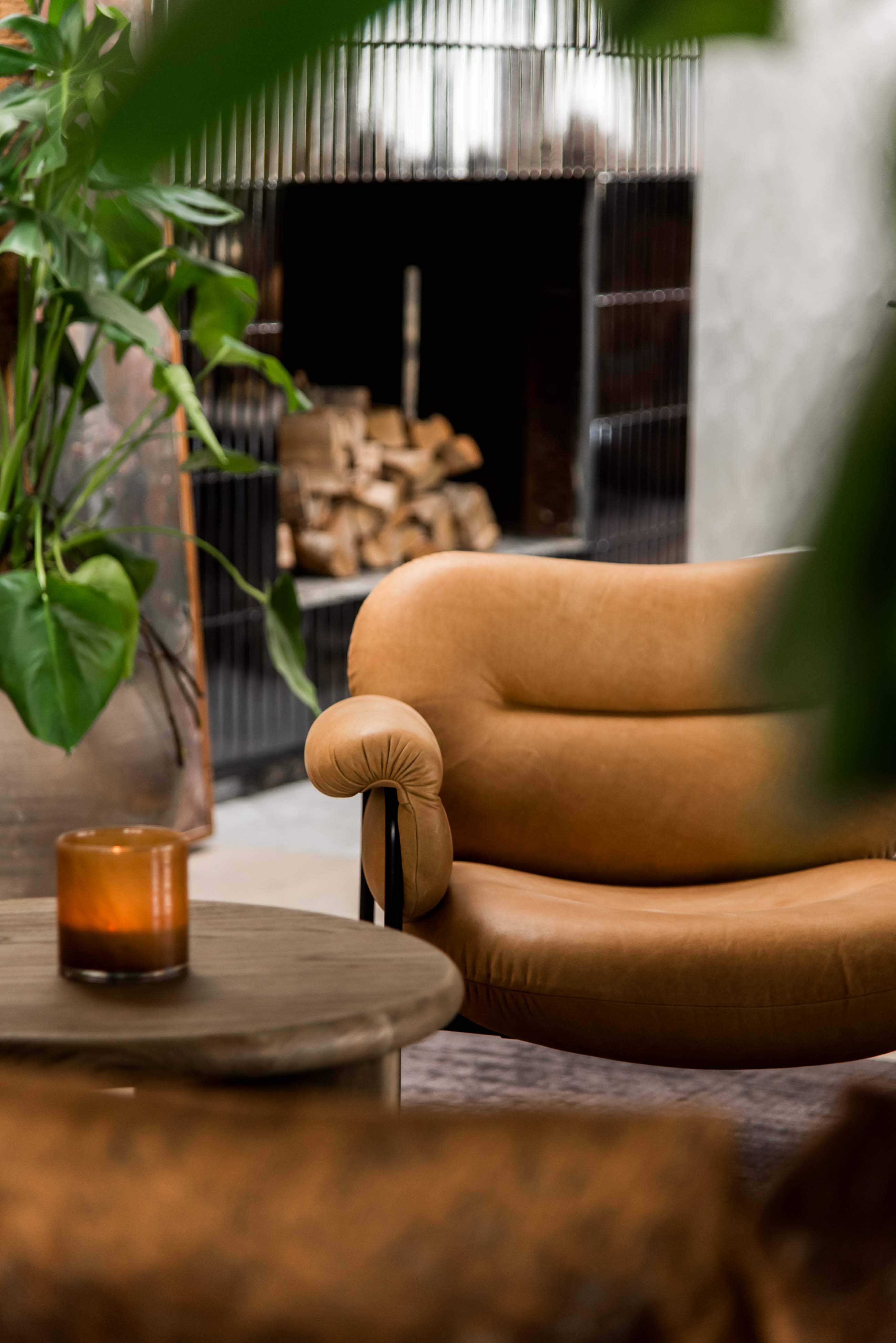 Fåtölj i lobbyn på Billingehus